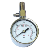 Pneumerač SATURN kovový strieborný 5cm