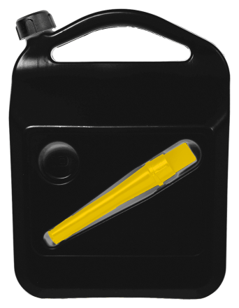 Üzemanyagtartály COYOTE SECURE 10l műanyag fekete / sárga | AutoMax Group